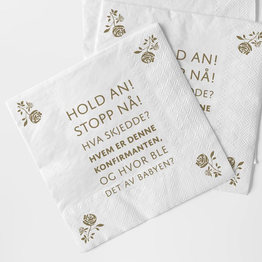 Servietter: Hold ann, stopp nå!