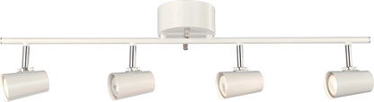 Basic Track 4-spot GU10 skinnearmatyr hvit – frontvisning
