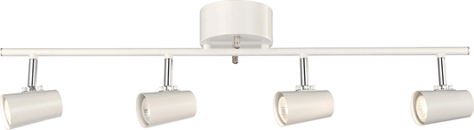 Basic Track 4-spot GU10 skinnearmatyr hvit – frontvisning