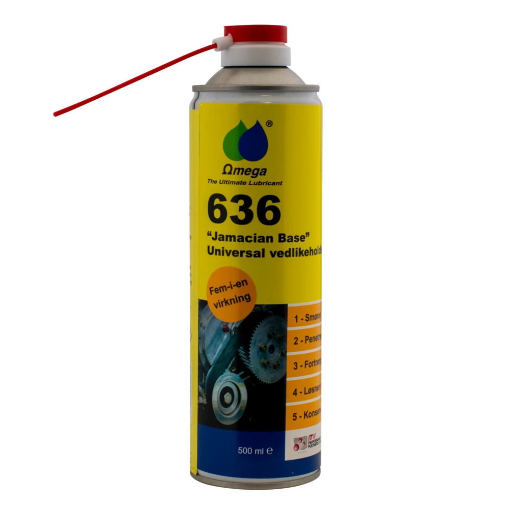 Omega 636 universal vedlikeholdsspray 500ml fem-i-en