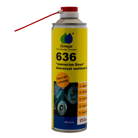 Omega 636 universal vedlikeholdsspray 500ml fem-i-en