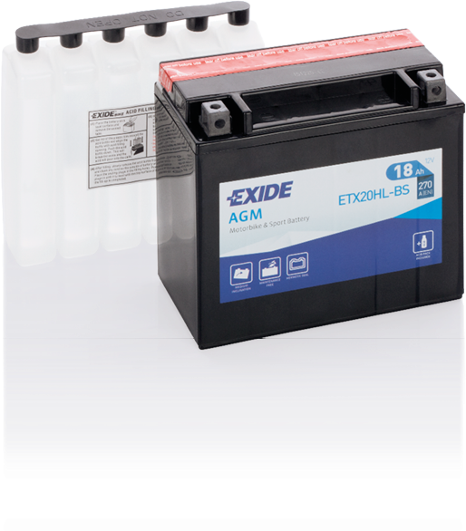 Exide AGM ETX20HL-BS 18Ah 270A 12V