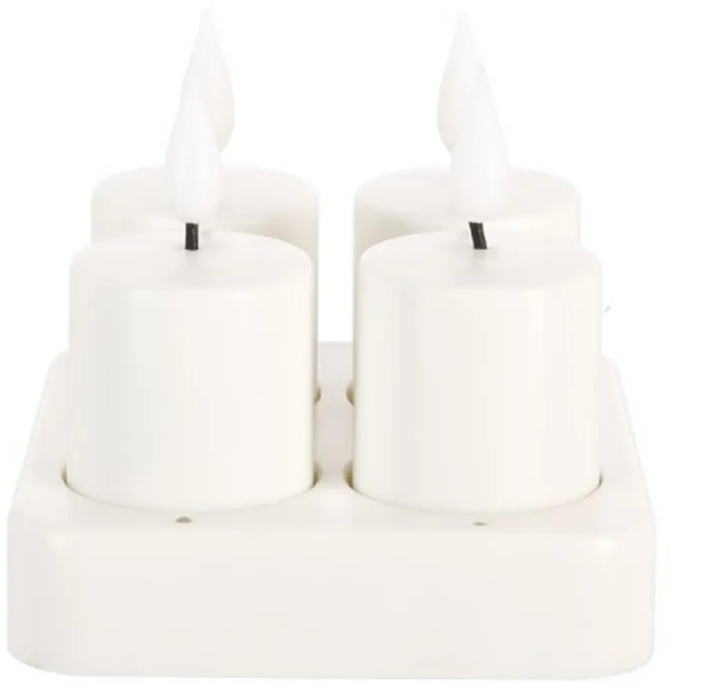 NortLight oppladbare lys 4pk - sidevisning